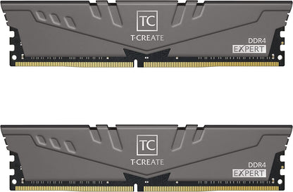T-Create Expert Overclocking 10L DDR4 64GB Kit (2 X 32GB) 3200Mhz (PC4 25600) CL16 Desktop Memory Module Ram - TTCED464G3200HC16FDC01